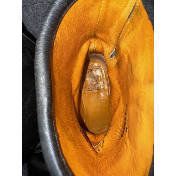 Old Gringo Boot Star Wome's Black Biker Engineer Cowboy Size 7.5B - Picture 11 of 13